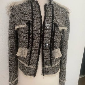 Lanvin Long-Sleeve Jacket,Ecru